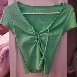 American Eagle Drawstring tee